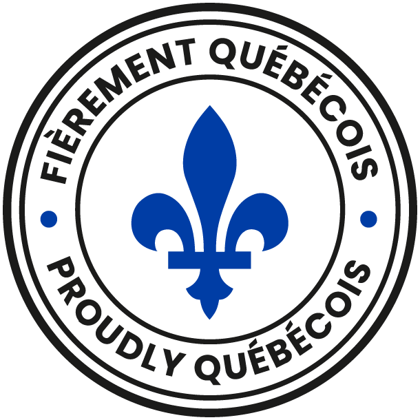 Badge fièrement québécois
